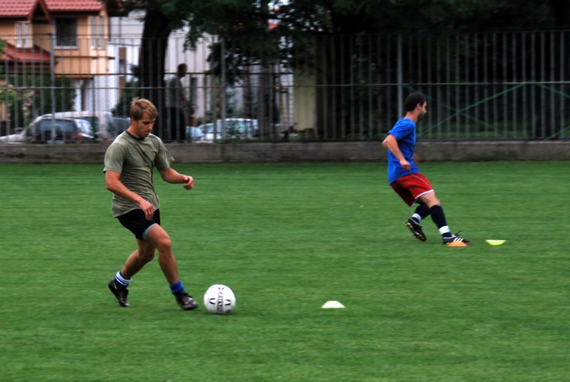 Trening piłkarzy Włocłavi