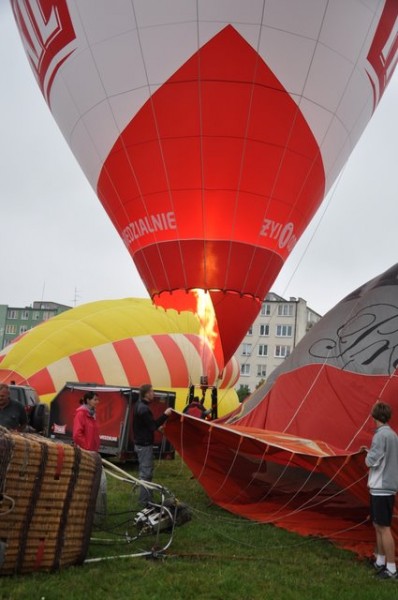 Balony nad miastem