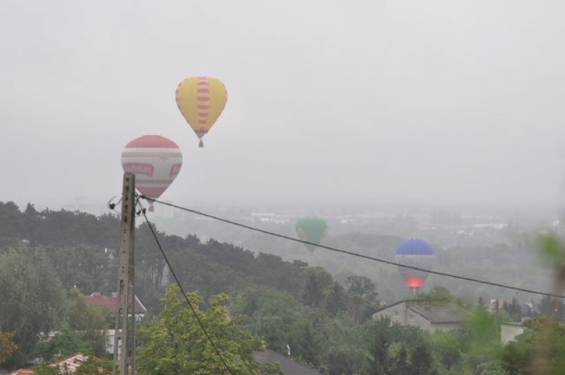 Balony nad miastem