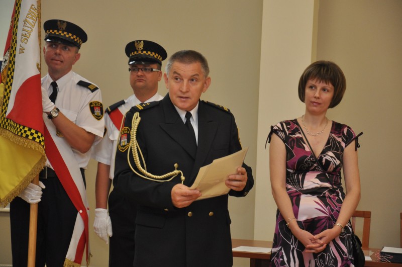 Życzenia włocławskim strażnikom złożył Janusz Dzięcioł