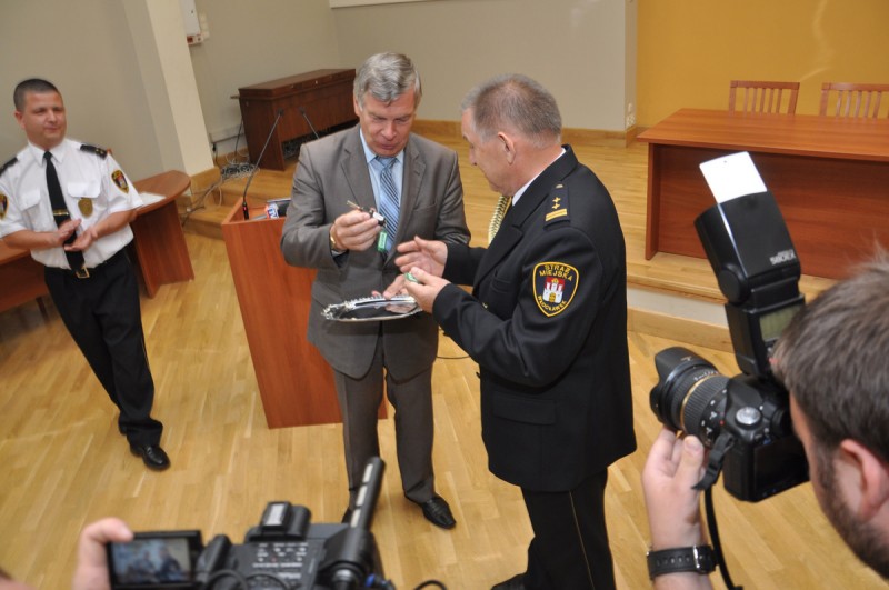 Życzenia włocławskim strażnikom złożył Janusz Dzięcioł