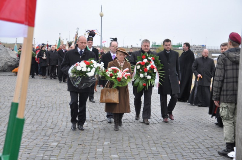 Uroczystości przy włocławskiej tamie