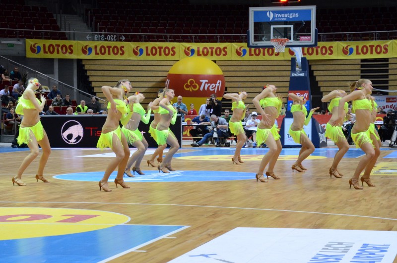 Cheerleaderki Trefla w akcji
