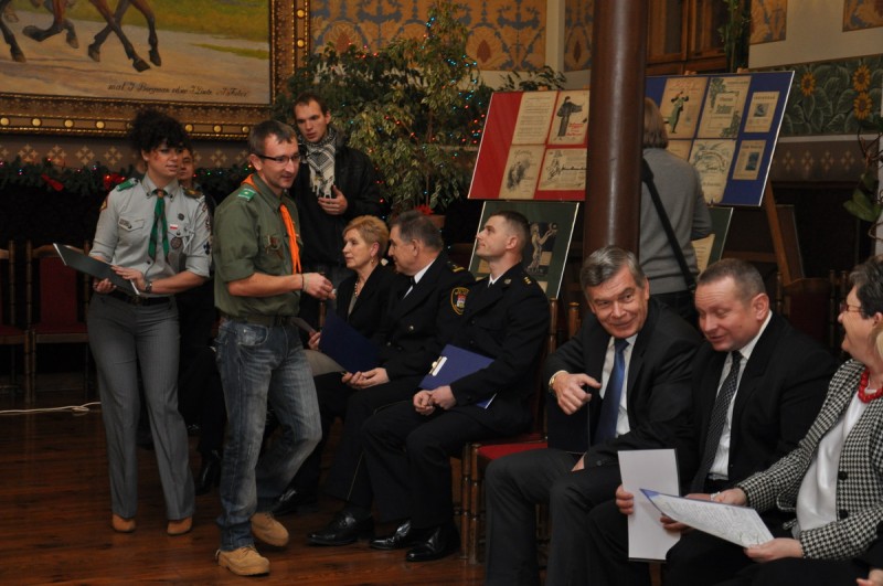 Wigilia z harcerzami