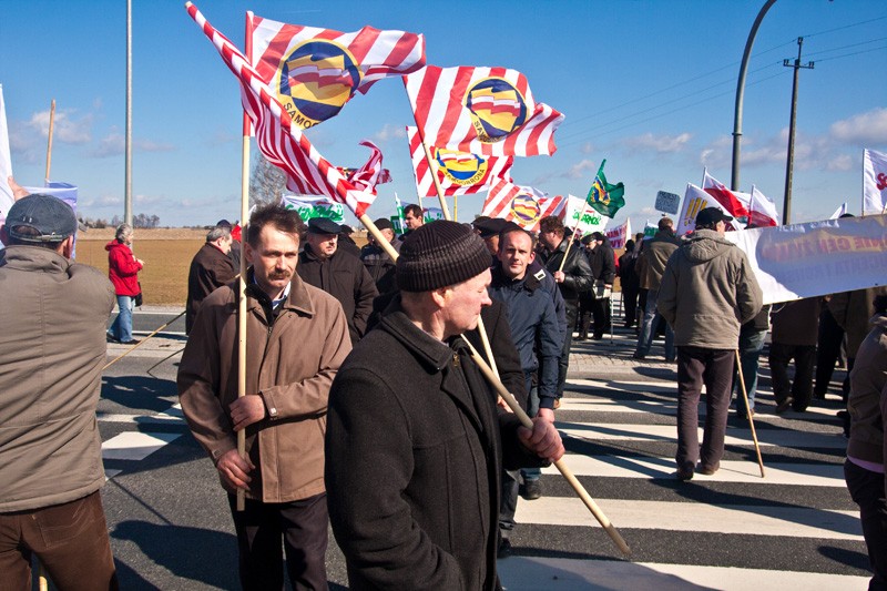 Blokada drogi krajowej nr 1