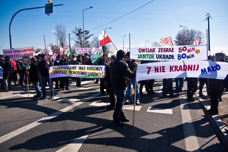 Blokada drogi krajowej nr 1