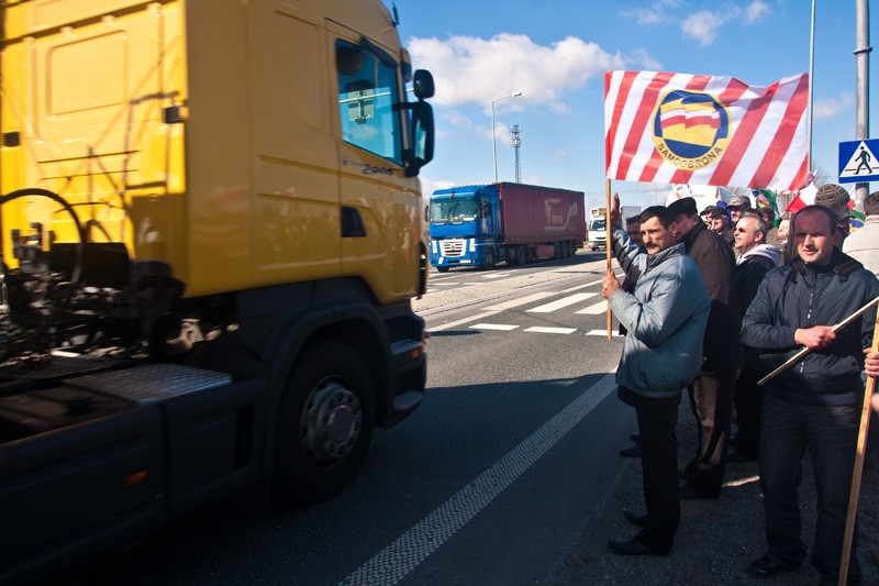 Blokada drogi krajowej nr 1
