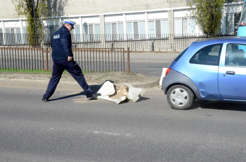 Kolizja na wiadukcie