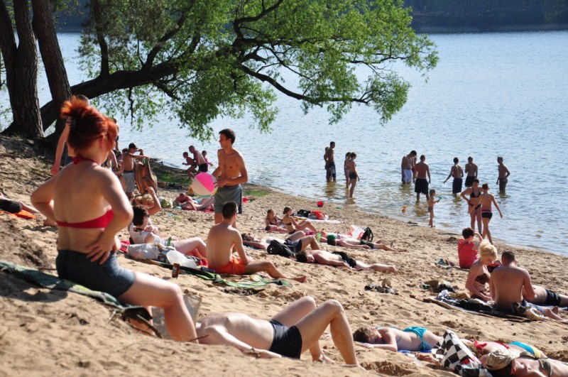 Lipiec w maju! Tłumy na włocławskich plażach