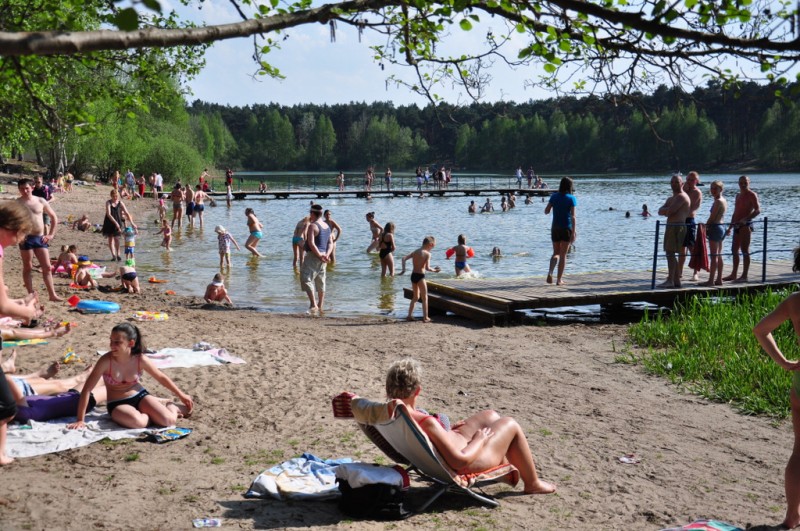 Lipiec w maju! Tłumy na włocławskich plażach