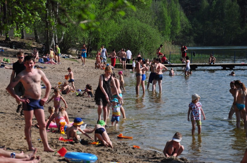 Lipiec w maju! Tłumy na włocławskich plażach