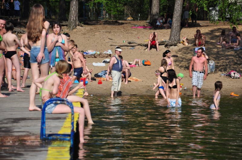 Lipiec w maju! Tłumy na włocławskich plażach