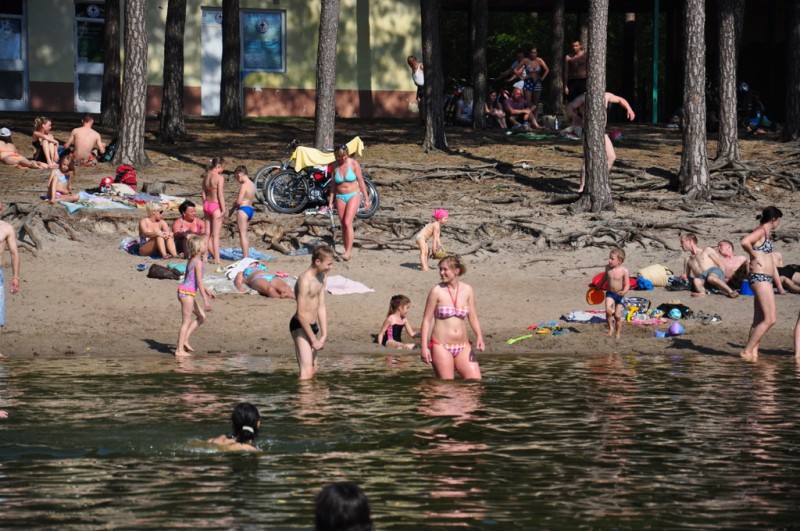 Lipiec w maju! Tłumy na włocławskich plażach