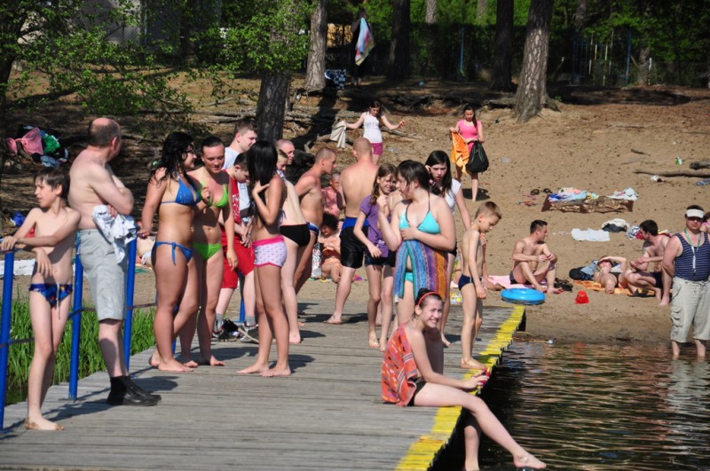 Lipiec w maju! Tłumy na włocławskich plażach