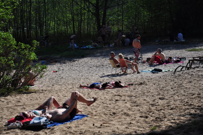 Lipiec w maju! Tłumy na włocławskich plażach