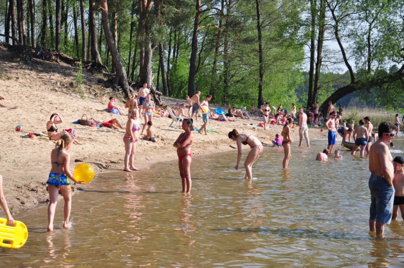 Lipiec w maju! Tłumy na włocławskich plażach