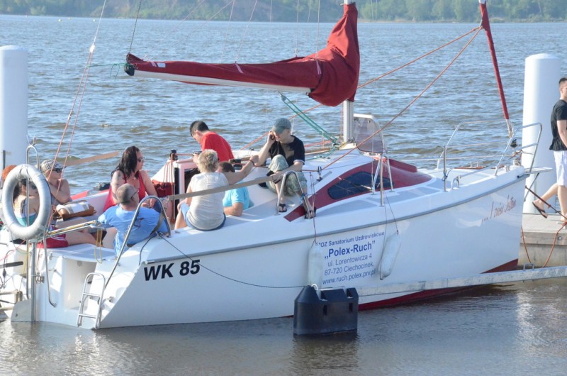 Żaglówki, grill i narty wodne, tak było na włocławskiej przystani