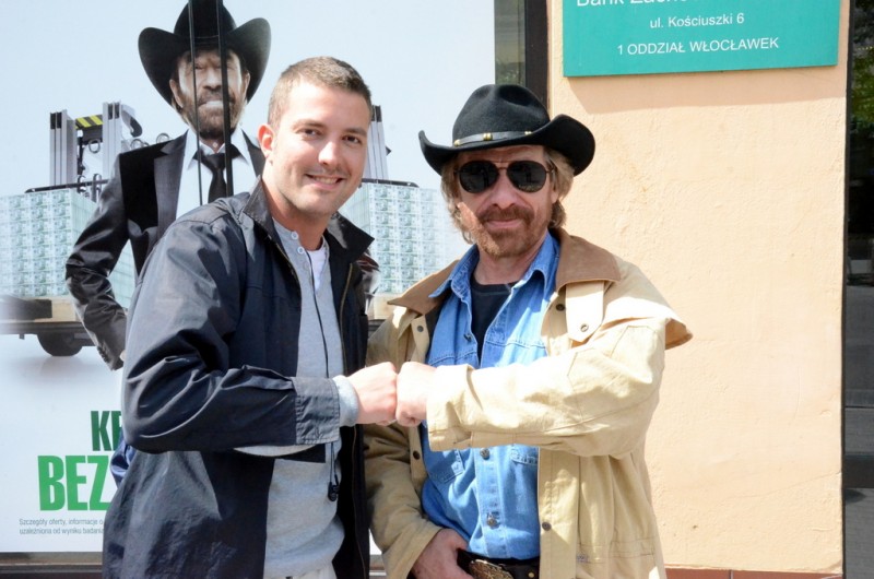 Chuck Norris w towarzystwie włocławian