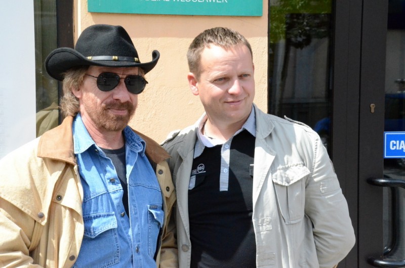 Chuck Norris w towarzystwie włocławian