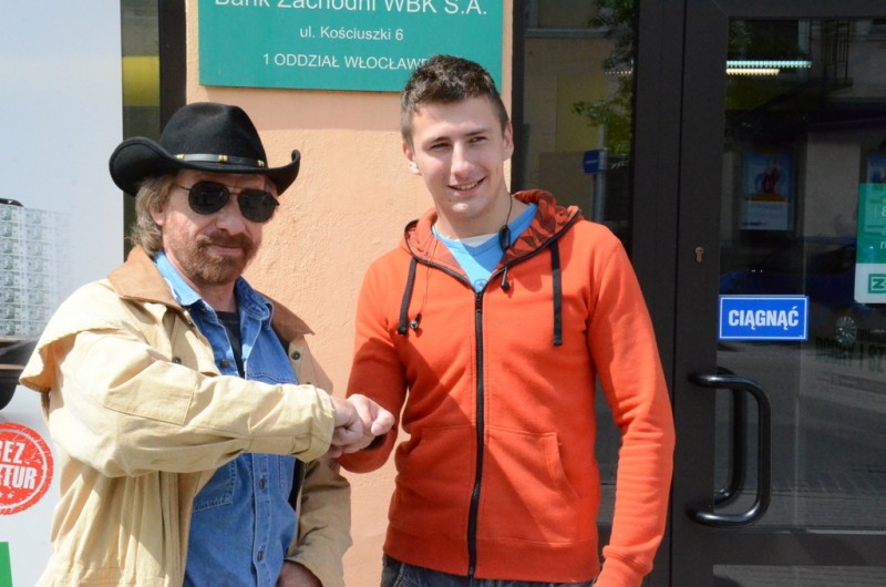 Chuck Norris w towarzystwie włocławian