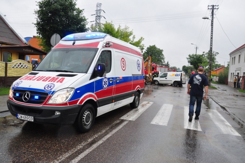 Groźny wypadek na Płockiej