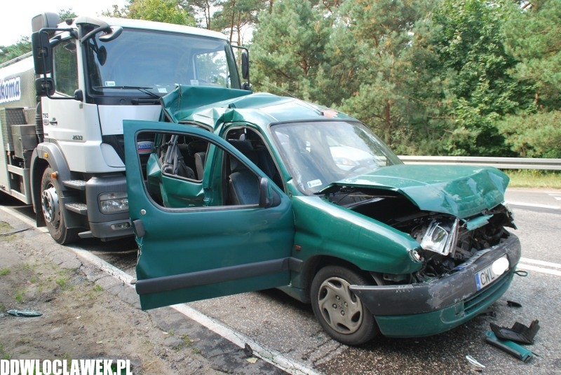 Groźny wypadek pod Włocławkiem