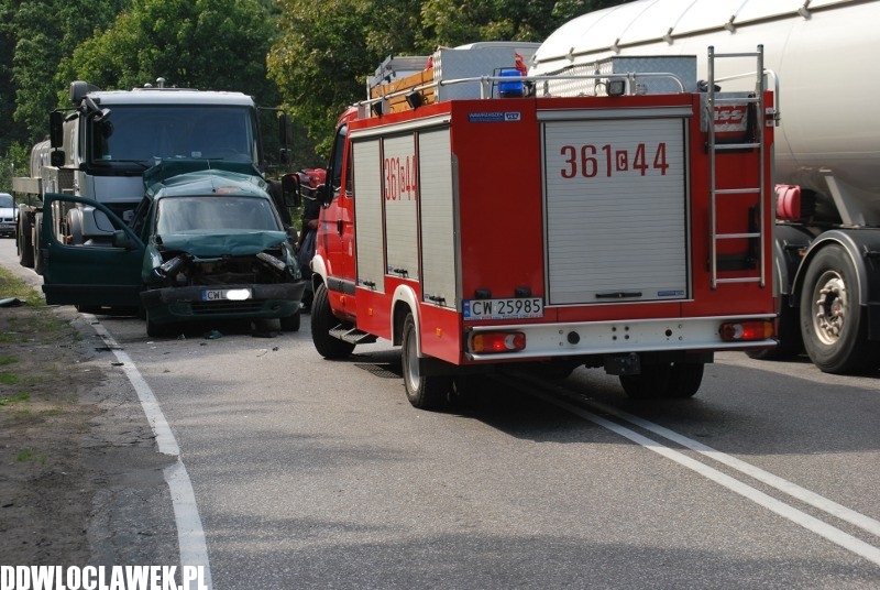 Groźny wypadek pod Włocławkiem