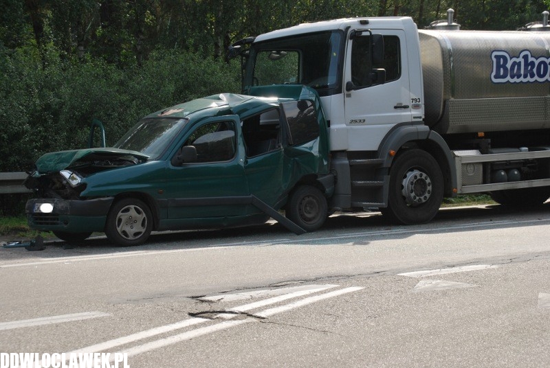Groźny wypadek pod Włocławkiem