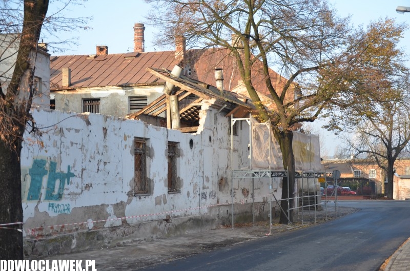 Rozbiórka szpitala św. Antoniego we Włocławku