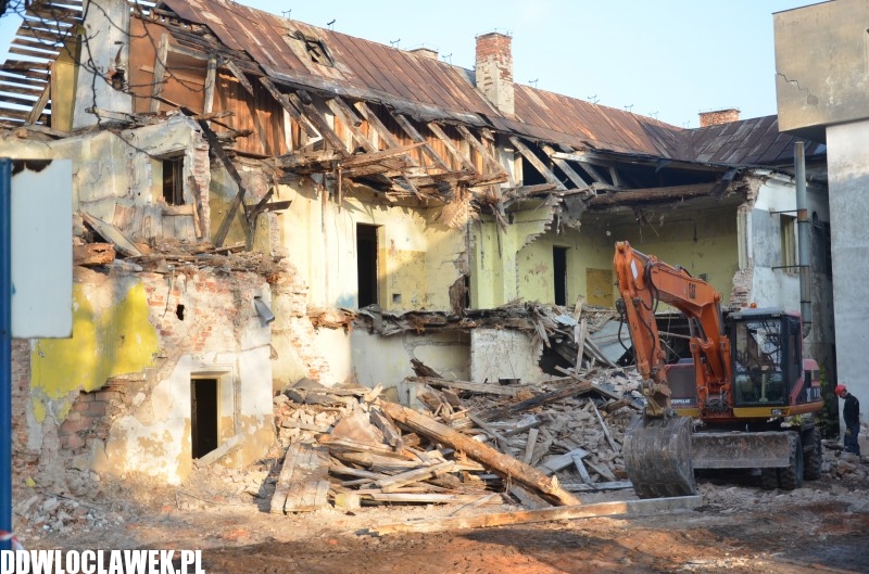 Rozbiórka szpitala św. Antoniego we Włocławku