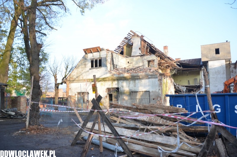 Rozbiórka szpitala św. Antoniego we Włocławku