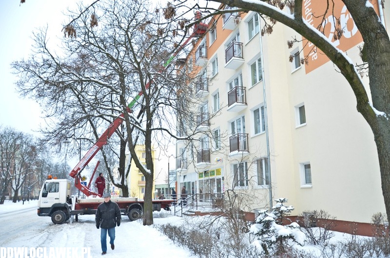 Akcja odśnieżania we Włocławku