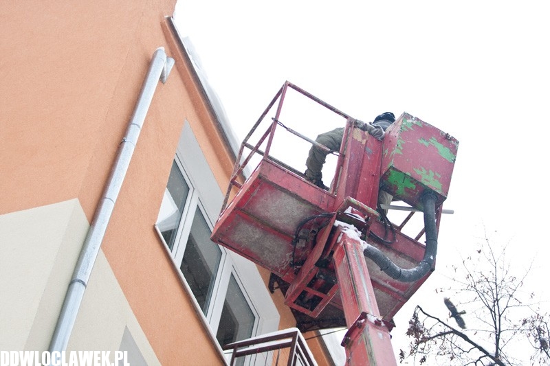 Akcja odśnieżania we Włocławku