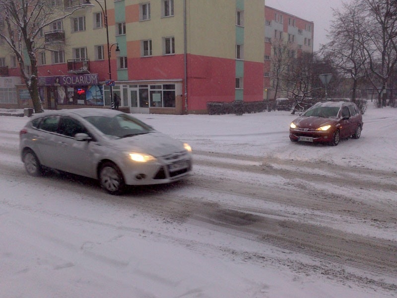 Powrót zimy we Włocławku
