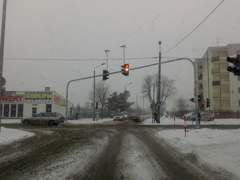 Powrót zimy we Włocławku