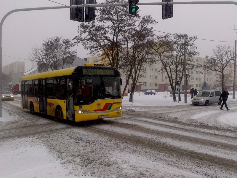 Powrót zimy we Włocławku