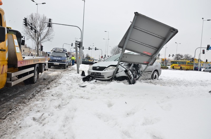 Groźny wypadek przy ul. Okrzei