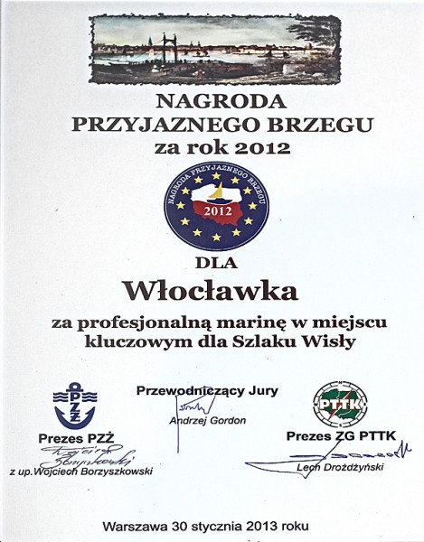 Włocławska przystań nagrodzona