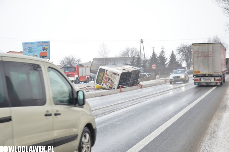 Tragiczny wypadek autokaru pod Włocławkiem