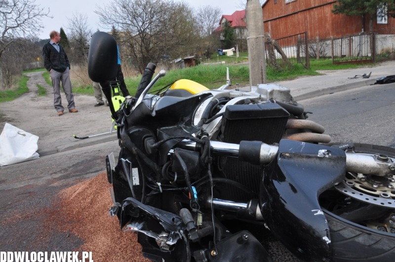 Motocyklista uderzył w pieszą na Lipnowskiej