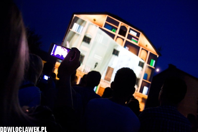 Dni Włocławka 2013: pokaz mappingu 3D na bulwarach