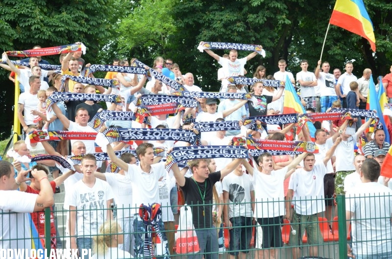Oprawa spotkania GKS-u Łokietek z LTP Lubanie