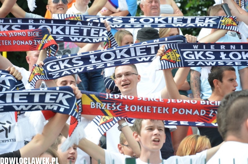 Oprawa spotkania GKS-u Łokietek z LTP Lubanie