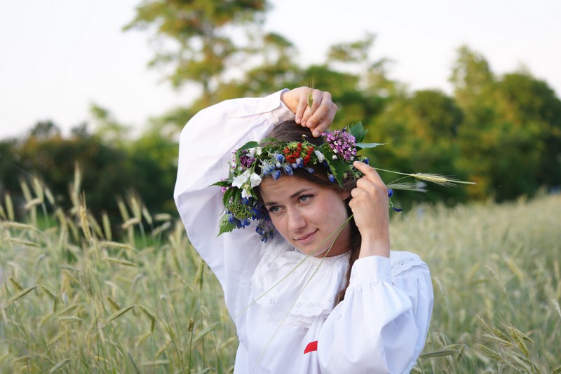 Pokazywały swoje wianki