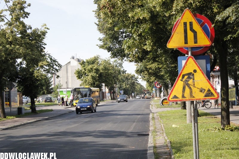 Trwają prace drogowe przy ul. Kaliskiej