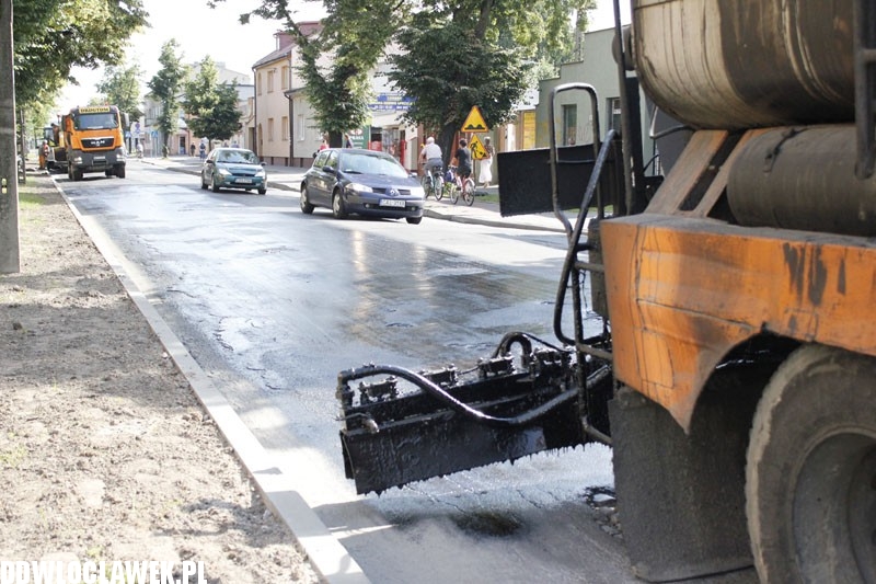 Trwają prace drogowe przy ul. Kaliskiej