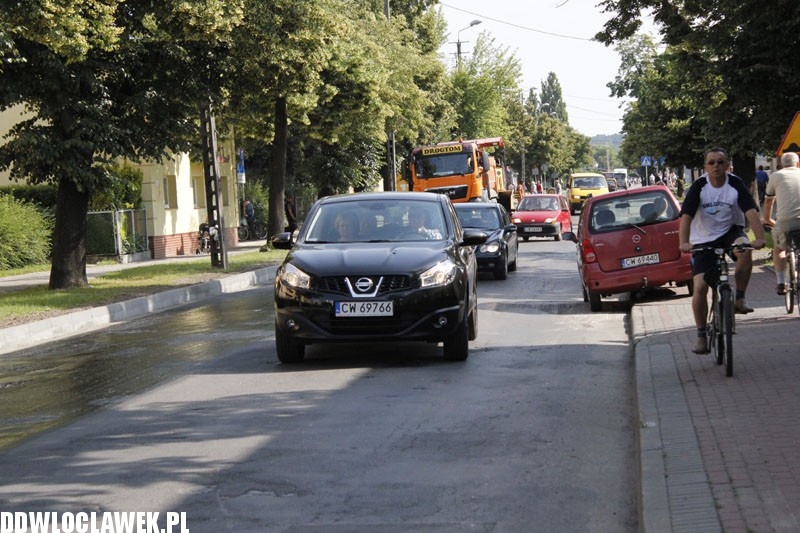 Trwają prace drogowe przy ul. Kaliskiej