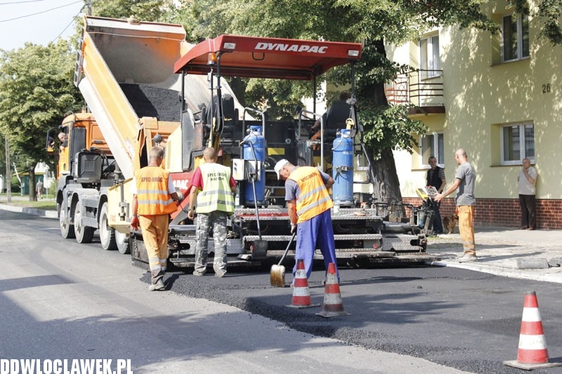 Trwają prace drogowe przy ul. Kaliskiej