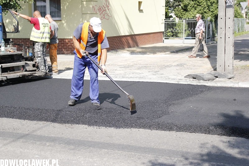 Trwają prace drogowe przy ul. Kaliskiej