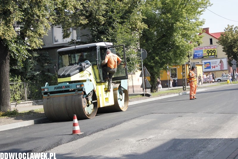 Trwają prace drogowe przy ul. Kaliskiej
